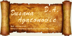 Dušana Agatonović vizit kartica
